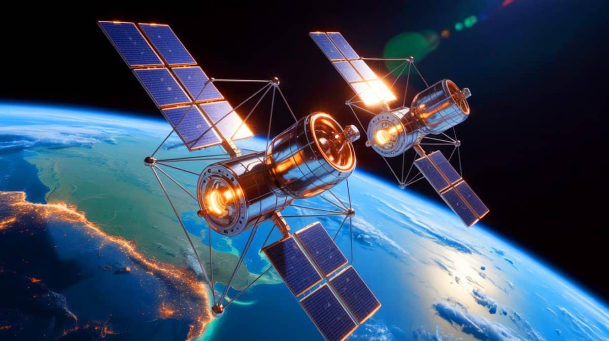 “China Is Building the Sky’s First Supercomputer” as Officials Boast Satellites Will Create “Unmatched Orbital Power No Other Nation Can Touch” Illustration of China’s satellite constellation aimed at building the world’s first supercomputer in orbit, generated by artificial intelligence.