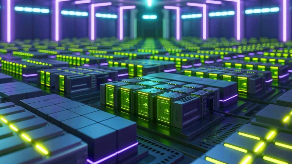 “They’re Building a Digital God”: Musk’s Supercomputer Colossus Aims for 1 Million GPUs and Experts Warn “This Could Outthink Humanity” Illustration of xAI’s Colossus supercomputer facility with a focus on its vast GPU infrastructure, created by artificial intelligence.