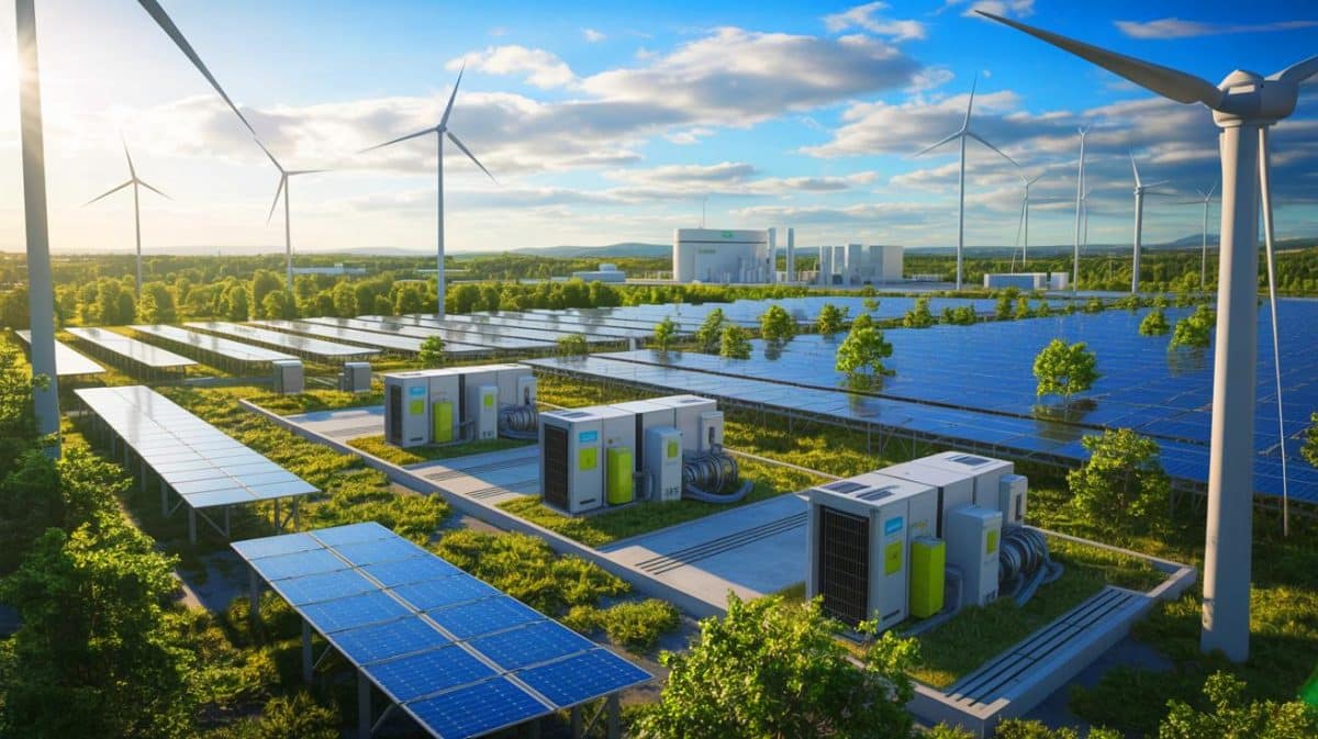 “Long Duration Storage Is No Longer Optional” as Experts Warn Europe’s Industrial Future Depends on Decarbonizing With Massive Energy Reserves Illustration of long duration energy storage technologies facilitating industrial decarbonization.