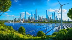 Illustration of Europe's transformation in energy storage technologies, generated by artificial intelligence.