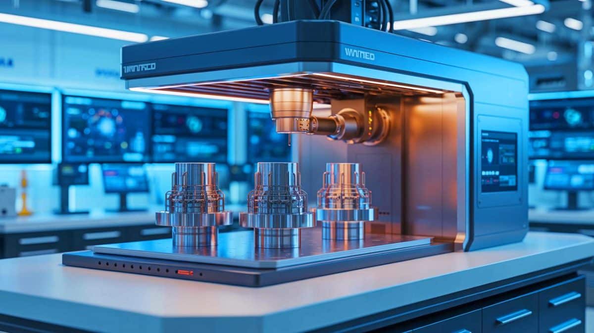 “Revolutionary Milestone in Fusion Tech!”: UKAEA Unveils Cutting-Edge 3D Printing Machines for Fusion Components with Unprecedented Precision and Speed Illustration of advanced 3D printing machines producing specialized fusion reactor components, generated by artificial intelligence.