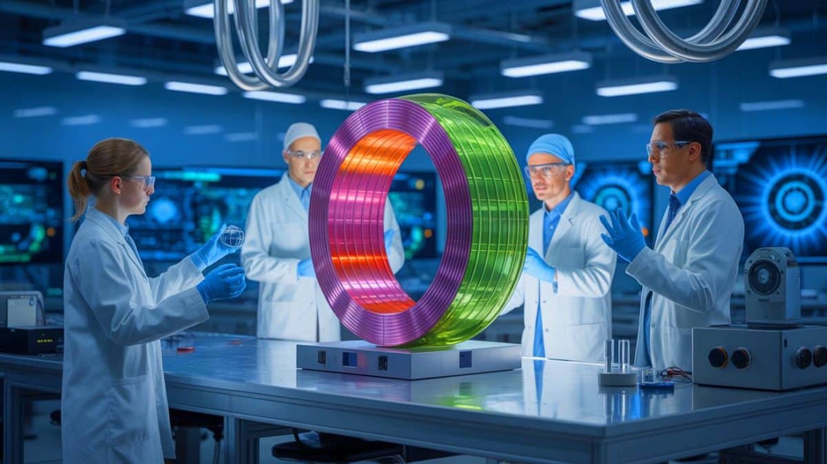 The $117 Billion Betrayal: This Rare Earth-Free Magnet Could Collapse China’s Most Strategic Export Market From Within Illustration of a groundbreaking super magnet innovation free of rare earth elements, generated by artificial intelligence.