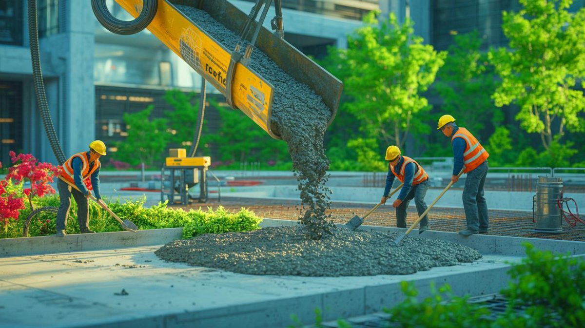 AI’s “Miracle Cure” for Climate Change: Humanity Helpless as Tech Titans Battle for Control of Earth’s Future Illustration of an AI model identifying carbon-neutral concrete solutions to combat climate change.