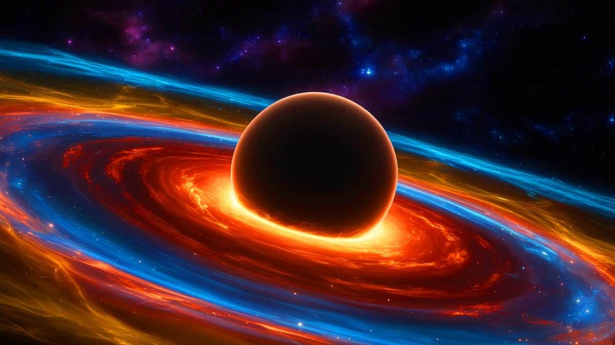 Chaos Erupts in Cosmic Secrets: Scientists Claim to Unveil the Source of an Enigmatic Energy That Could Alter Our Universe Forever Illustration of black holes as potential sources of dark energy in the Universe.