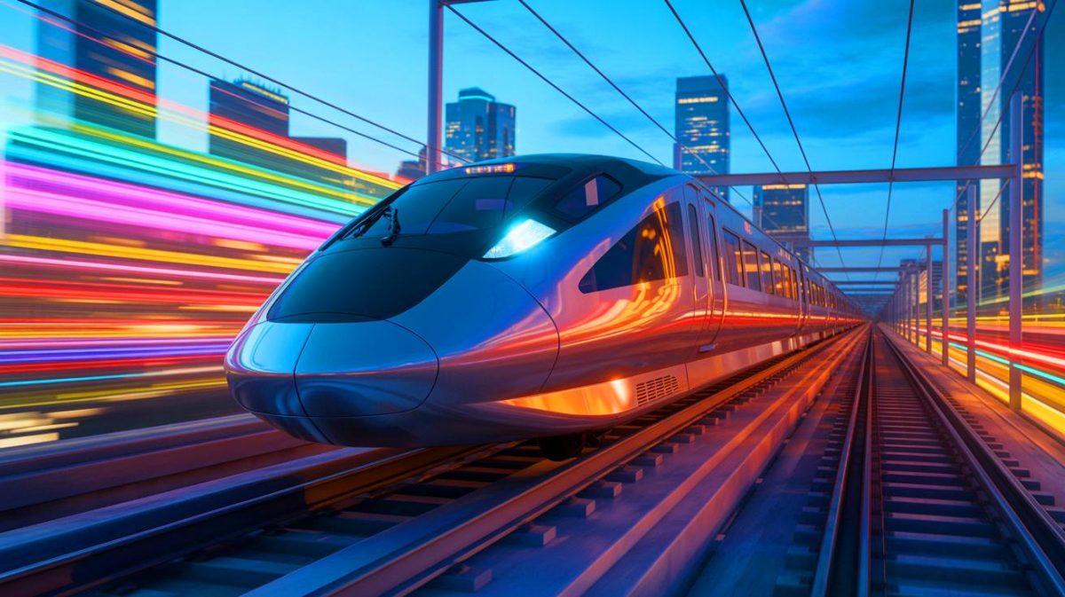 China’s 500 MPH Train Dreams: “A Technological Gamble” That Could Redefine Global Power But Faces Colossal Hurdles in a Race Against Time Illustration of a high-speed magnetic levitation train reaching 500 mph.