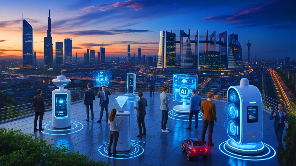 EU AI Act Sparks Outrage “A Dangerous Overreach Threatening American Innovation and Jobs” Illustration of the European Union's AI Act balancing innovation with regulatory standards.