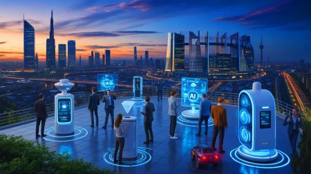 Illustration of the European Union's AI Act balancing innovation with regulatory standards.