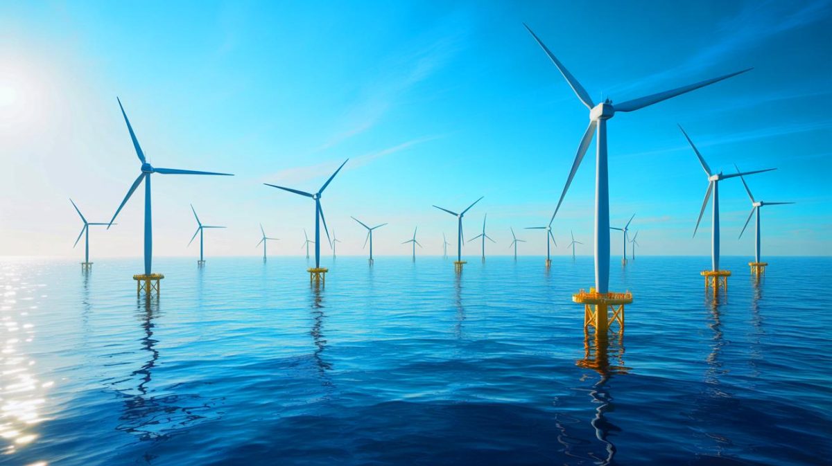 French Offshore Wind Farm Investment Sparks Fury: “This Is an Economic Betrayal” as $11 Billion Heads to France Illustration of floating offshore wind farms as part of France's €11 billion renewable energy investment.