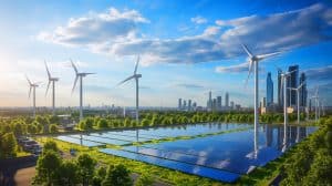Illustration of Europe's rapid deployment of energy storage technologies enhancing grid resilience and renewable integration.