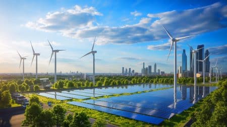 Illustration of Europe's rapid deployment of energy storage technologies enhancing grid resilience and renewable integration.