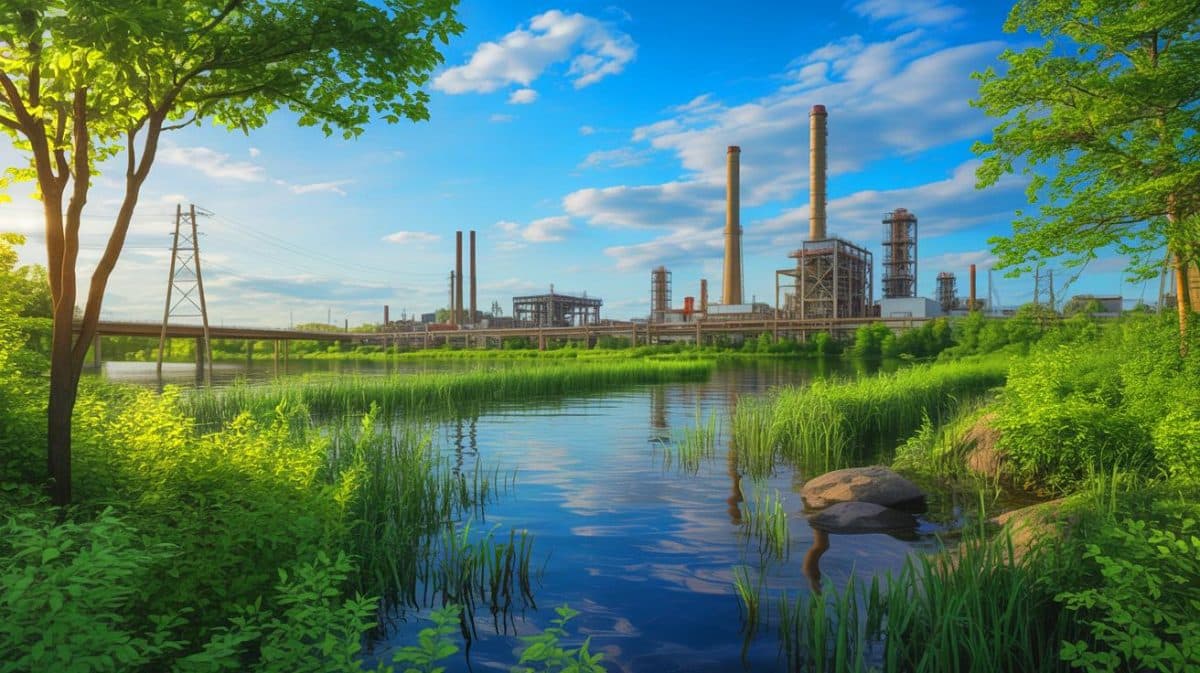 New Jersey’s $875M PFAS Deal Sparks Outrage: “They Knew the Risks!” Illustration of the New Jersey PFAS contamination settlement with major chemical companies.