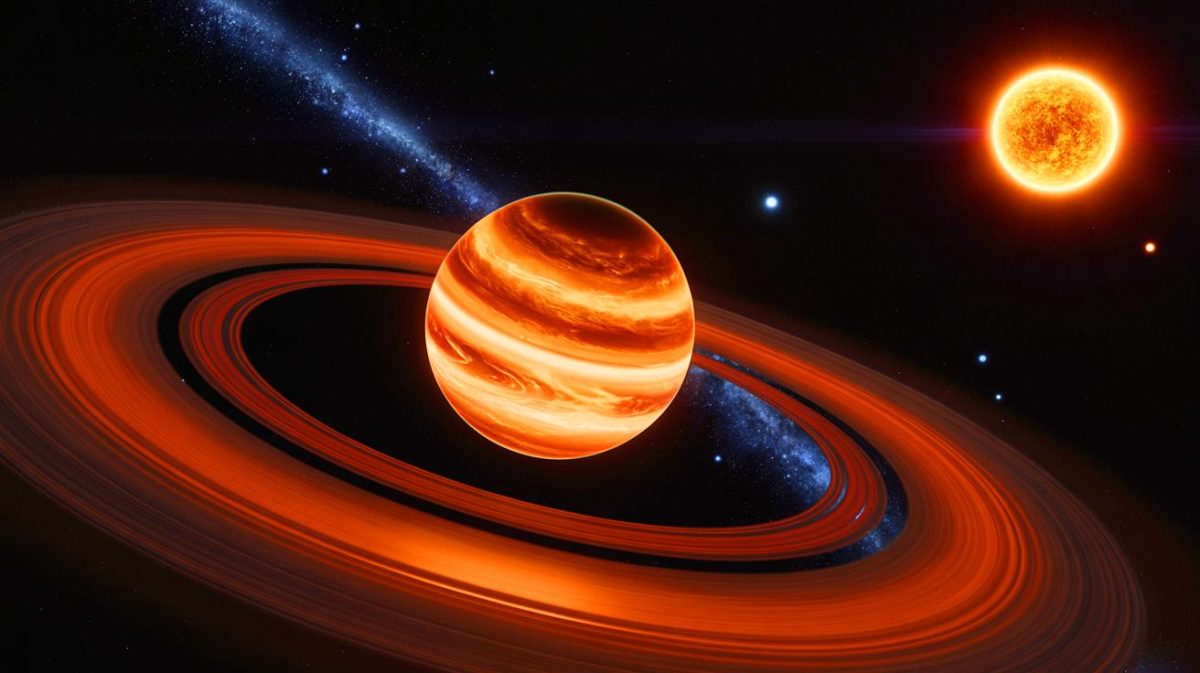 “New Planet Discovery Sparks Fear”: The US Researchers Face Accusations Over Unrevealed Formation Secrets Illustration of a young gas giant planet, WISPIT 2b, embedded within a multi-ringed dust disk.