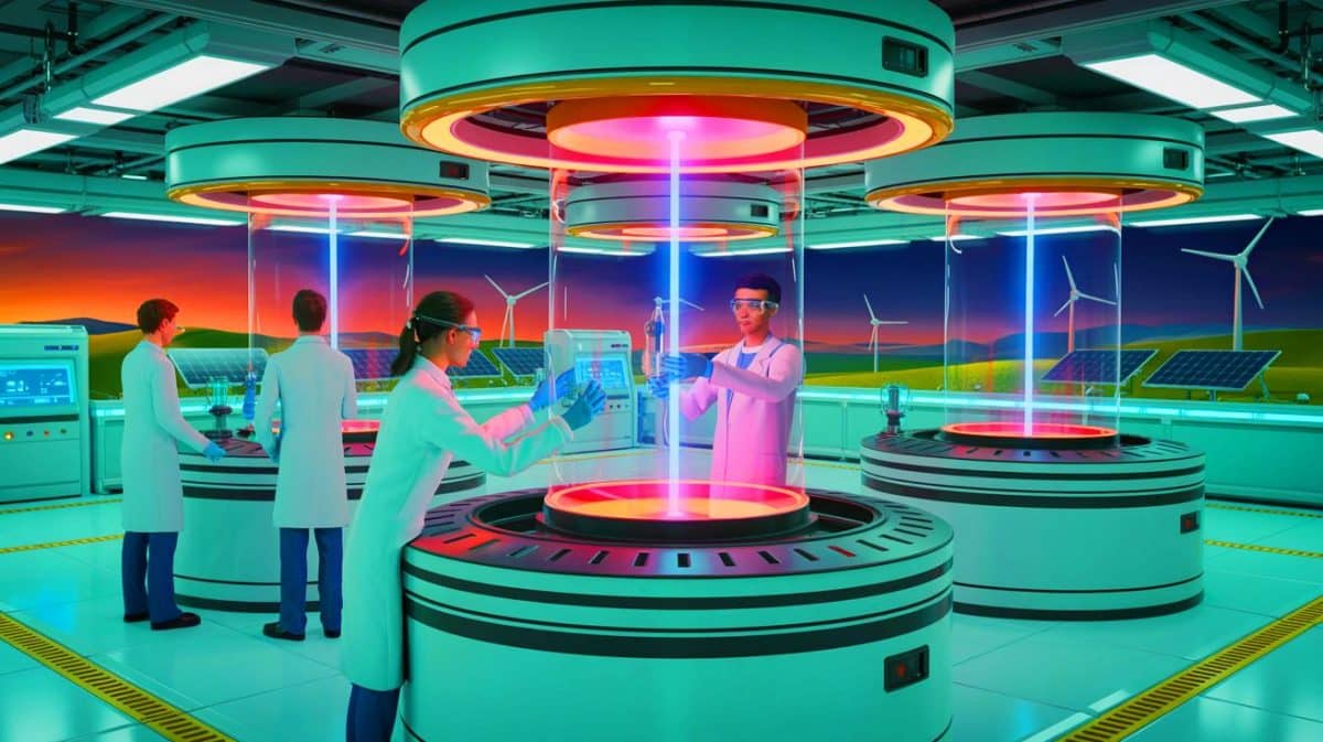 This Simple Trick Reveals The Secret To Fertilizer That Could Shatter Traditional Farming Methods Forever Illustration of plasma technology used for sustainable nitrogen fixation in fertilizer production.