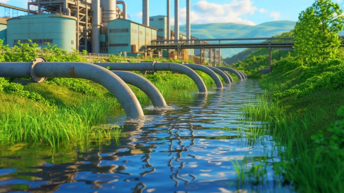 PFAS Chemicals Terrify Experts: Here’s The Hidden Danger In Your Water Supply That Could Destroy Your Health Illustration of PFAS contamination impacting pulp, paper, and textile industries.