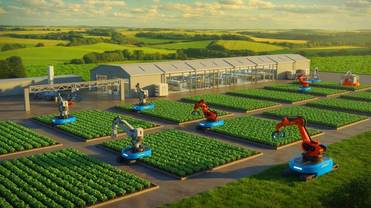 ““They’re Changing Everything”: AgriScale’s Hidden Agenda to Revolutionize Farming (and It’s Already Happening)” Illustration of the launch of AgriScale aimed at scaling agricultural technology innovations in the UK.