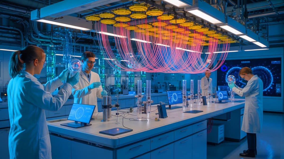 “This Changes Everything”: New Quantum Networks Secretly Shape Your Future (and It’s Already Happening) Illustration of CERN's White Rabbit technology advancing quantum networks and cryptography.