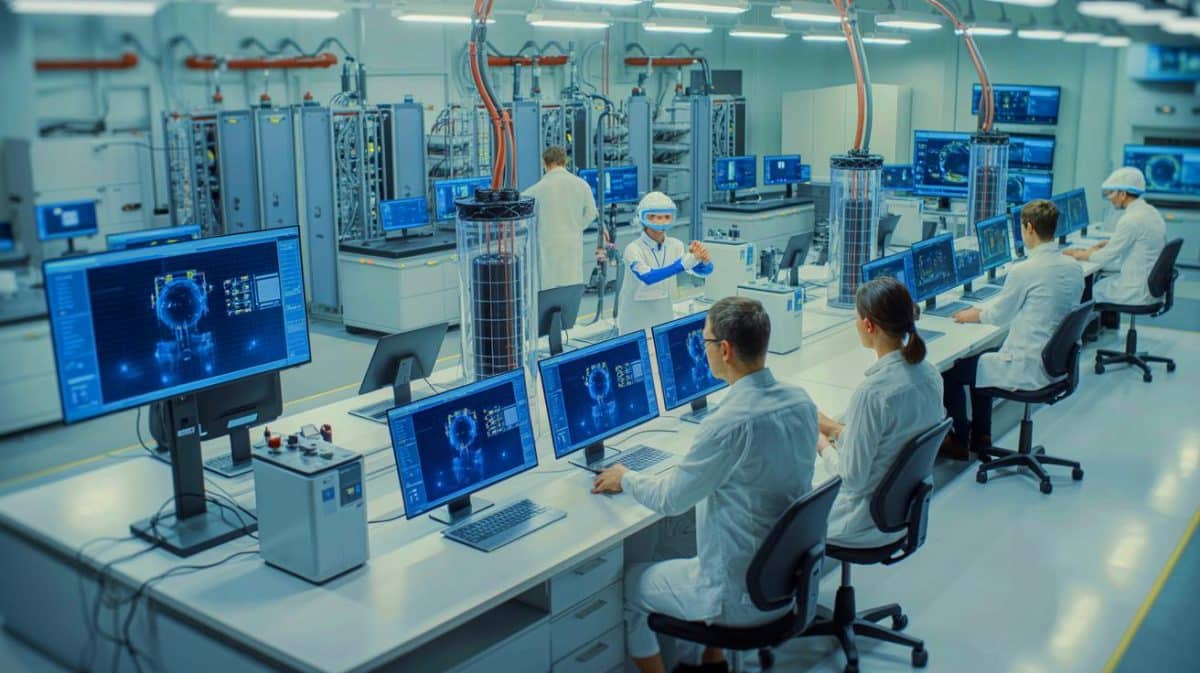 “Your Battery Test Results Are Being Manipulated”: Discover the Shocking Truth Behind Digitalisation (it’s already affecting you) Illustration of digital twins revolutionizing battery testing through virtual simulations and collaborative European innovation.